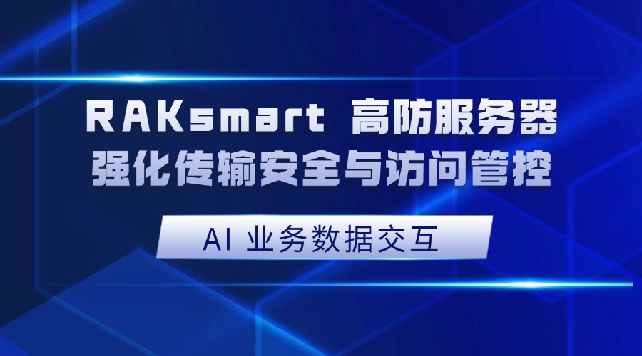 AI 业务数据交互:RAKsmart 高防服务器强化传输安全与访问管控