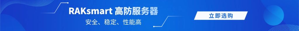 RAKsmart硅谷高防服务器